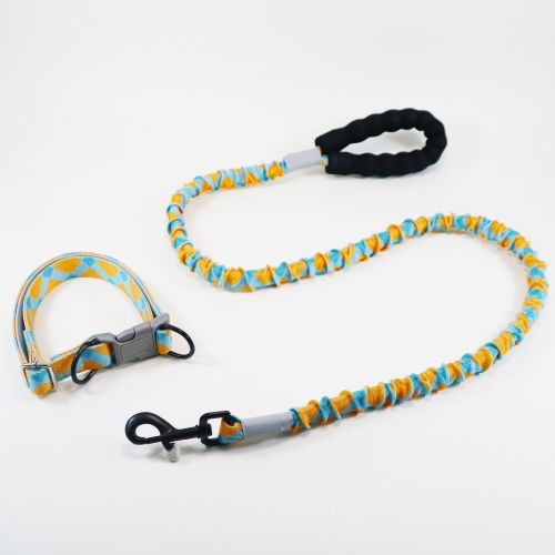 Colorful High Elasticity Traction Rope Explosion-proofDog Leash And Collar