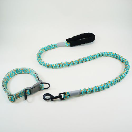 Colorful High Elasticity Traction Rope Explosion-proofDog Leash And Collar