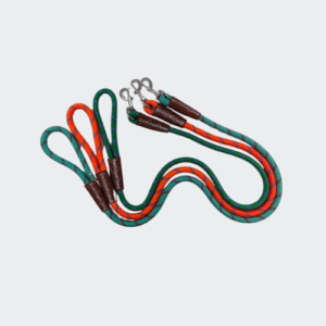 Highly reflective Dog rope lead luxury Leather Custom