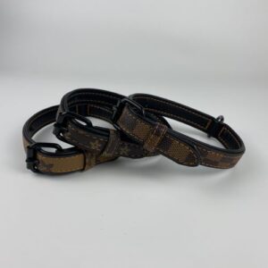 Luxury Pet collars for dogs waterproof PU leather dog collar