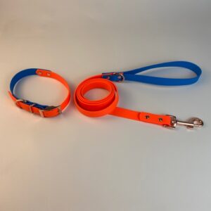 Waterproof Weather-Resistant Dog Collar Leash Set PVC Coated for Outdoor Hunting